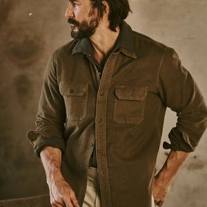 Buck Mason - Ivy Green Double Weave Vintage Two Pocket Shirt Medium